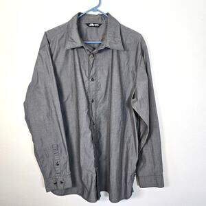 The North Face Shirt Men's XL Gray Classic Oxford Casual Outdoorcore Work Wear